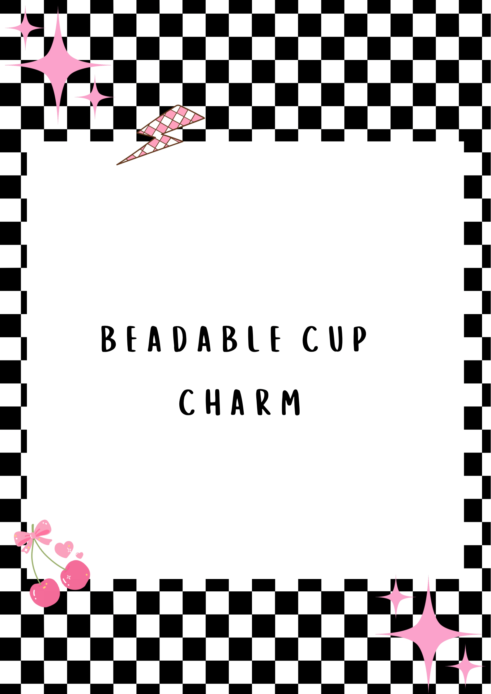 Beadable Cup Charms