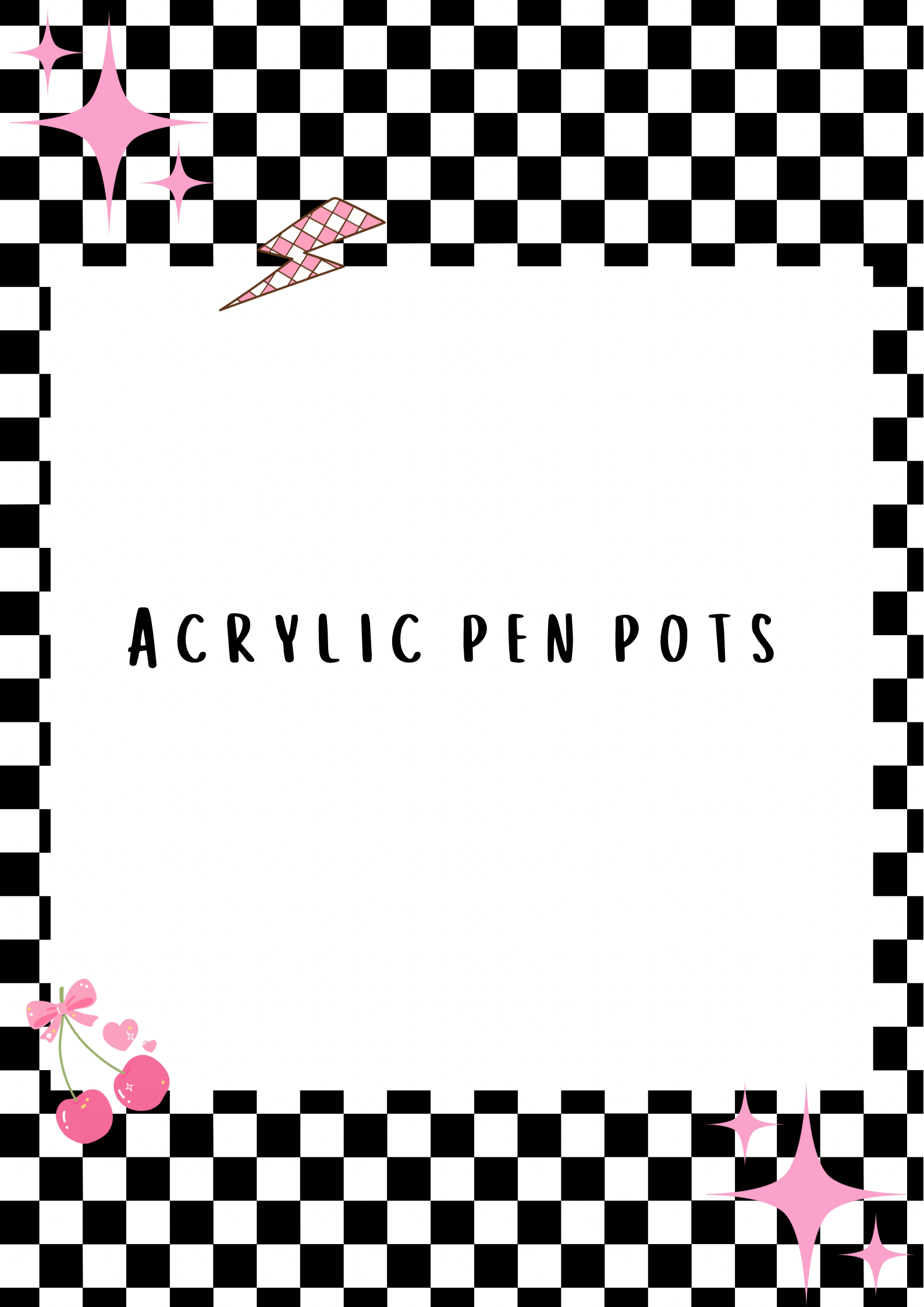 Acrylic Pen Pots